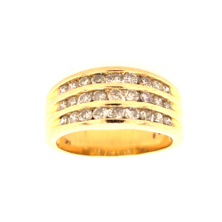 Pre Owned 18ct Diamond Set Band Ring ZU292